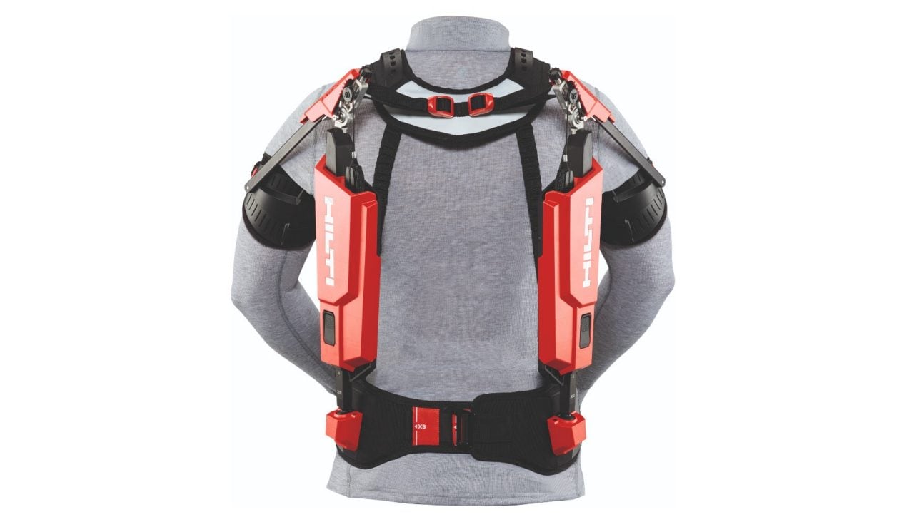 Minska belastningen med EXO-O1 exoskelett för installationsarbeten över huvudhöjd
